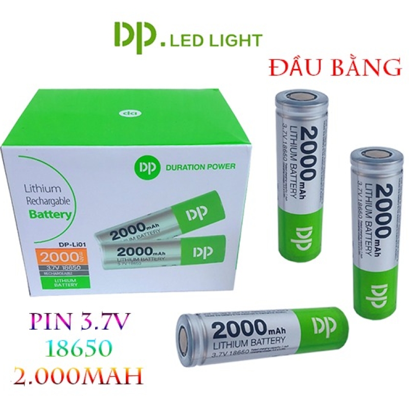 Pin Sạc 3v7 18650 DP 2.000mah