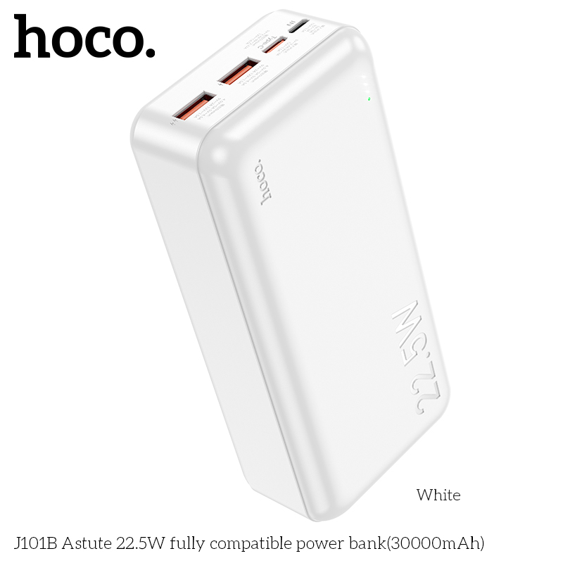 Sạc dự phòng Hoco J101B 30.000mah sạc nhanh 22,5w+QC3.0