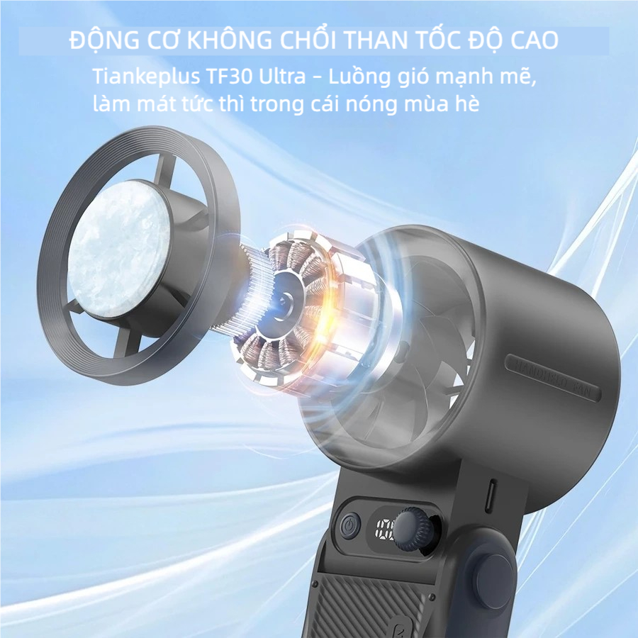Quạt cầm tay (Có Sò Lạnh) 199 tốc độ Jamay F5, A228