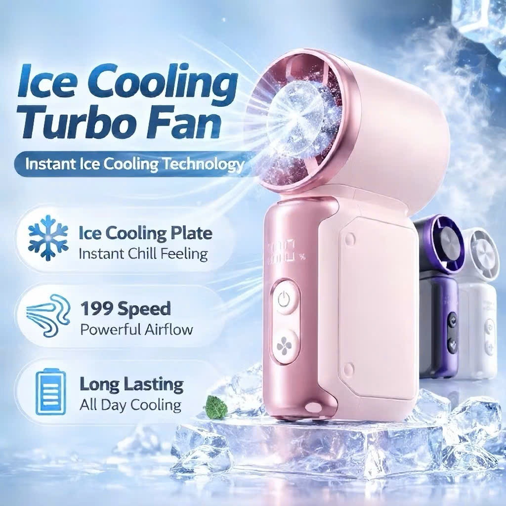 Quạt Cầm Tay Mini Tích Điện Son Môi Led Hiển Thị X688