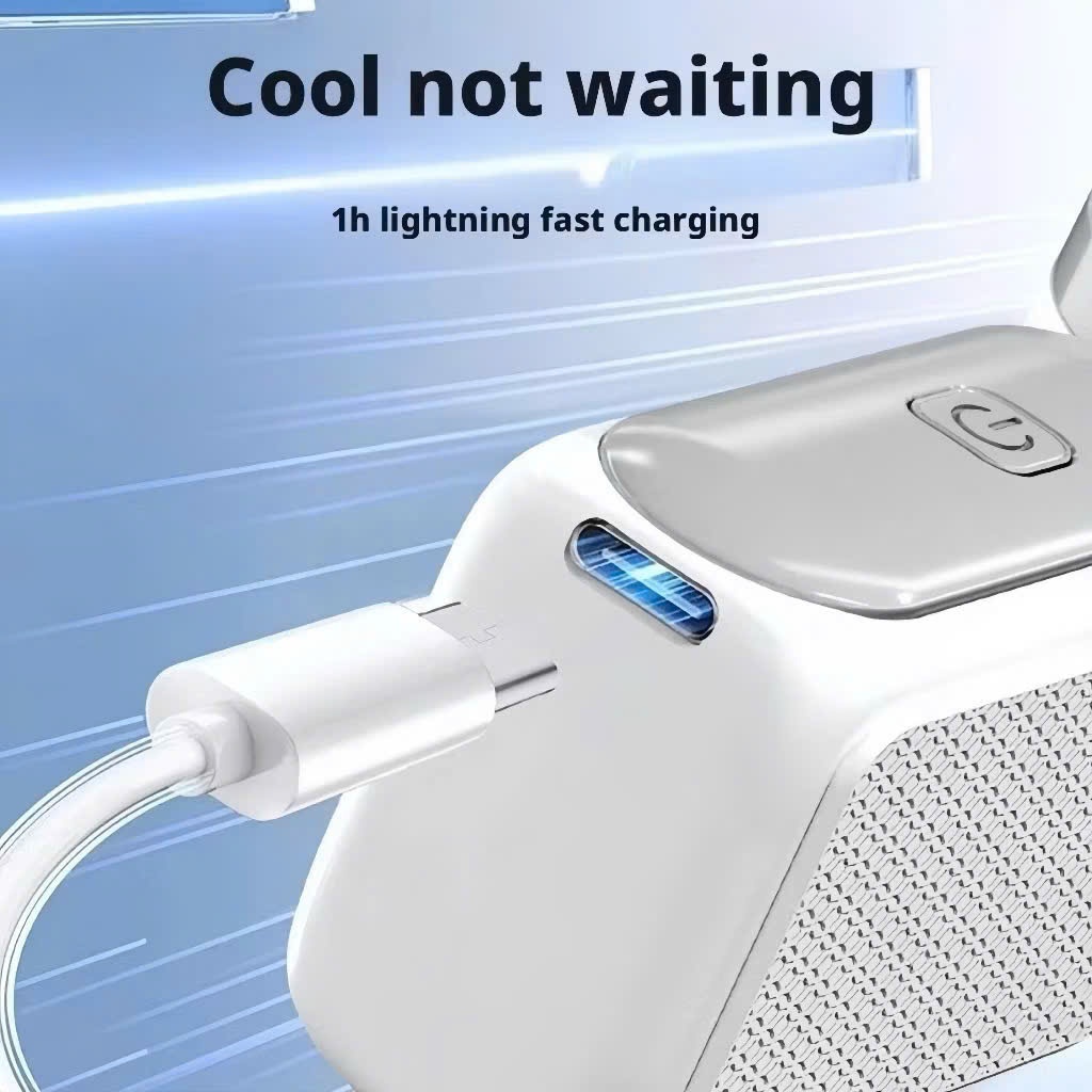Quạt Cầm Tay Mini Tích Điện Son Môi Led Hiển Thị X688
