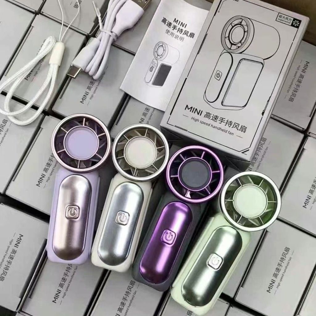 Quạt Cầm Tay Mini Tích Điện Son Môi Led Hiển Thị X688