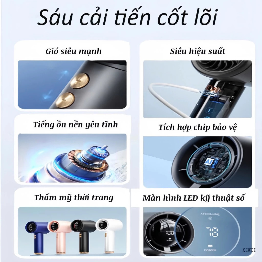 Quạt Cầm Tay Turbo 100 Tốc Độ N68