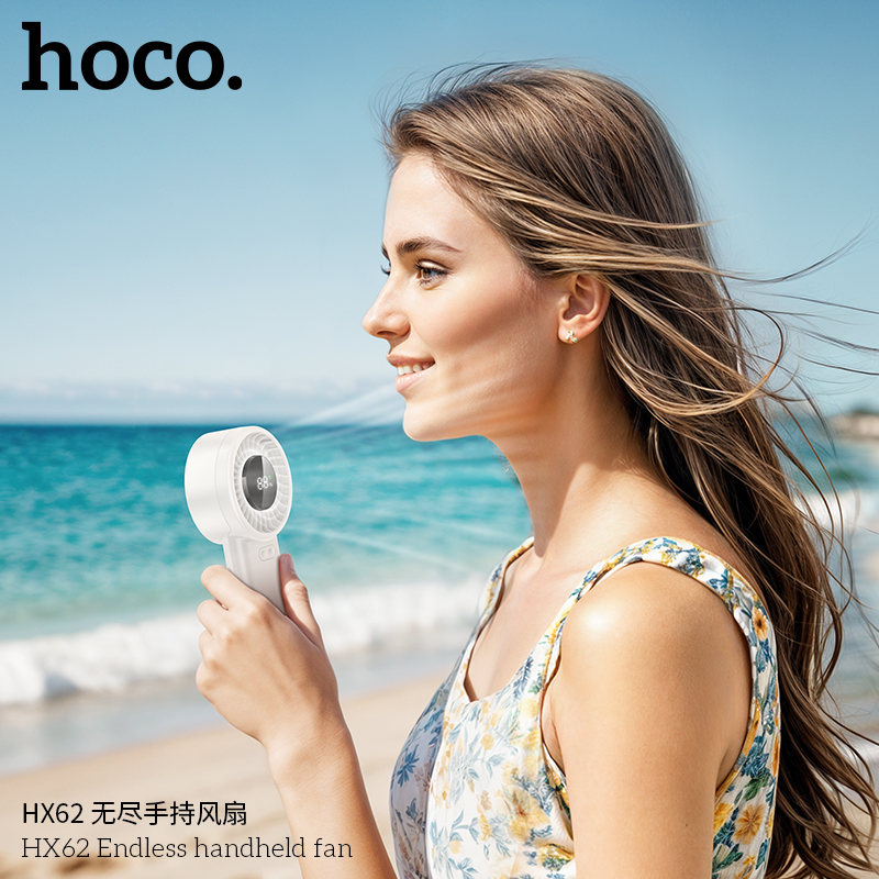 Quạt cầm tay làm mát Hoco HX62 (5-17h)