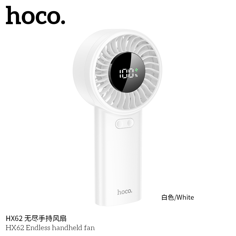Quạt cầm tay làm mát Hoco HX62 (5-17h)