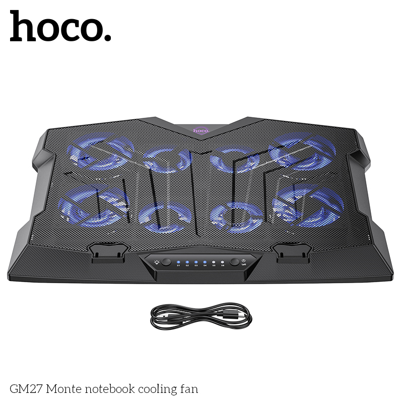 Quạt làm mát máy tính Hoco GM27 có giá đỡ điện thoại