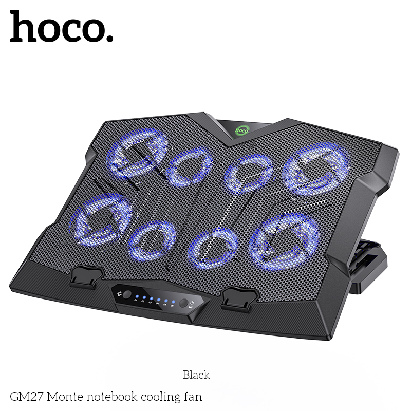 Quạt làm mát máy tính Hoco GM27 có giá đỡ điện thoại