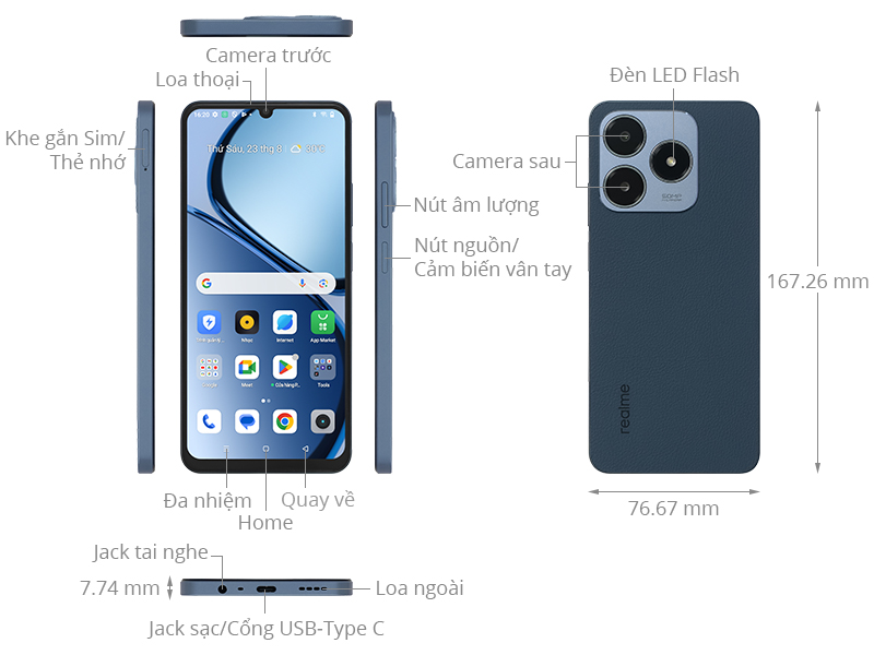 Realme C65s mới chính hãng
