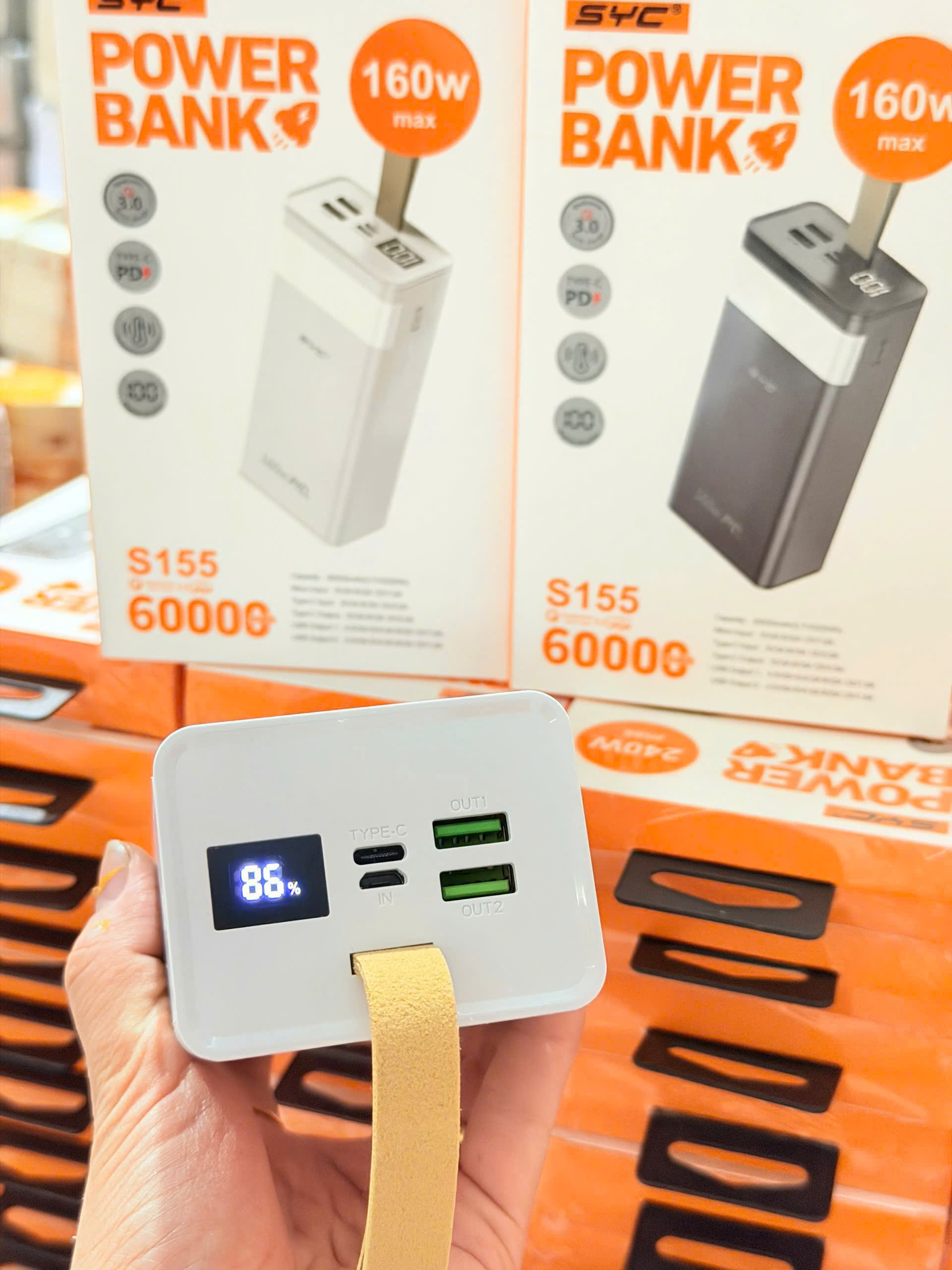 Sạc dự phòng SYC S155 60.000 160w