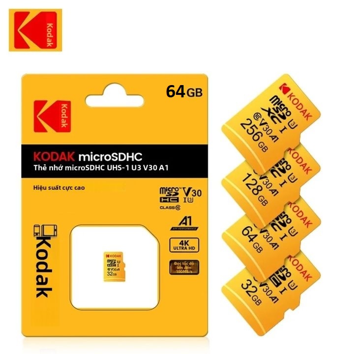 Thẻ Nhớ Micro (thẻ nhỏ) KODAK U3-V30
