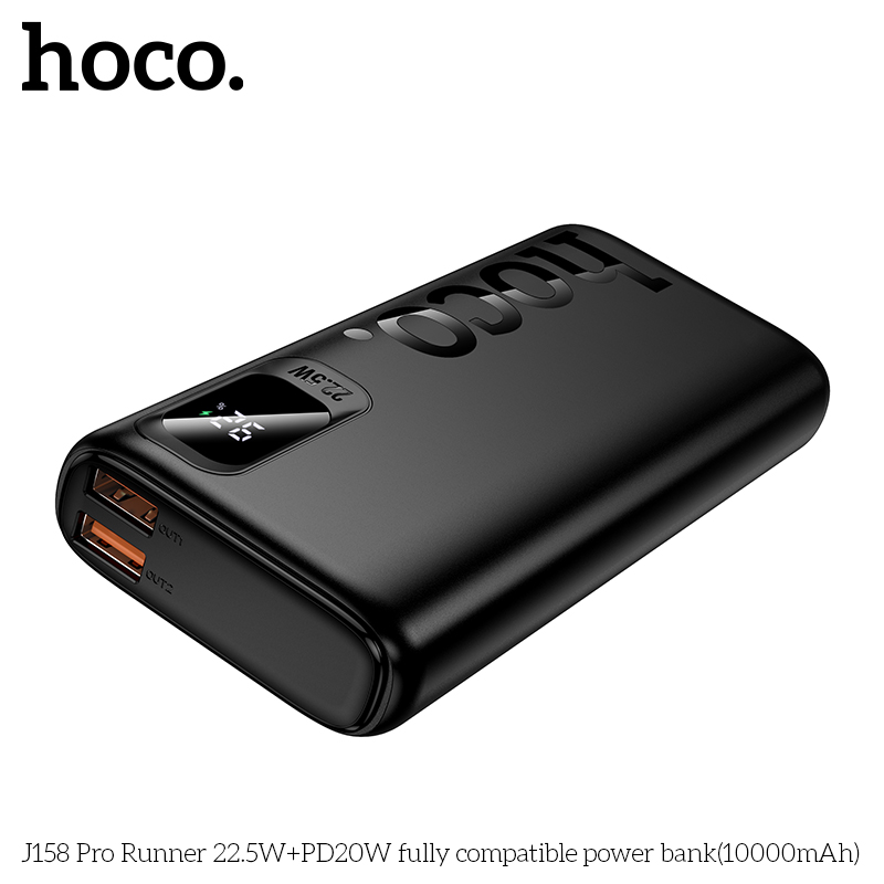 Sạc dự phòng Hoco J158 Pro 10.000mah Led 22,5w+PD20w - Hãng