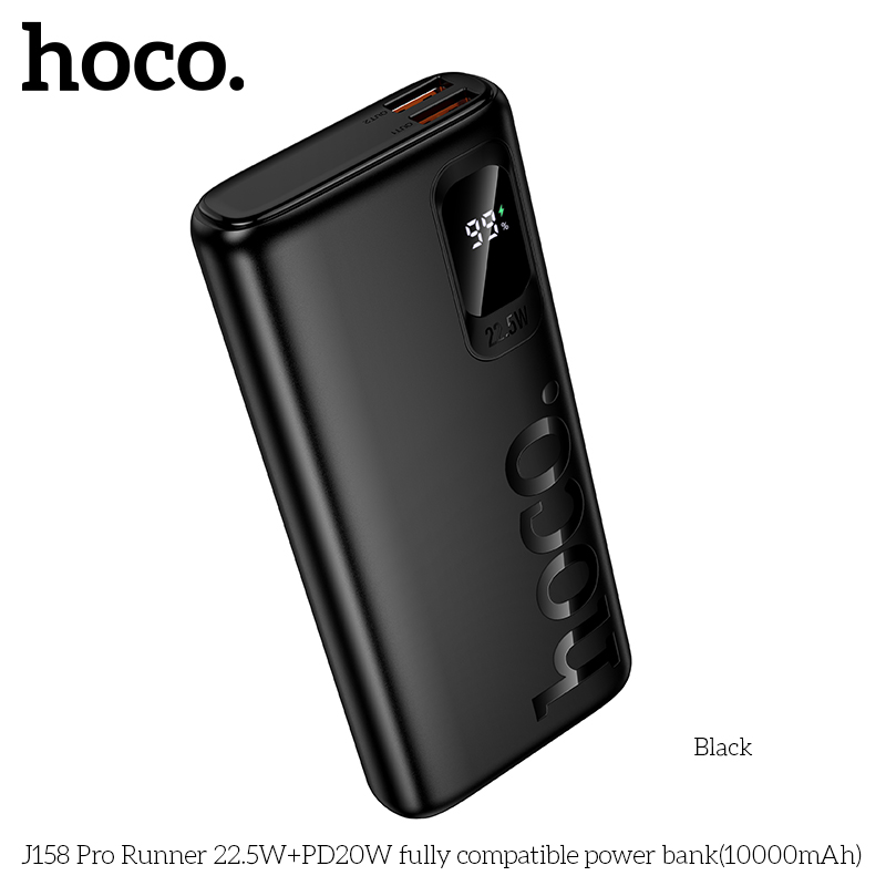 Sạc dự phòng Hoco J158 Pro 10.000mah Led 22,5w+PD20w - Hãng