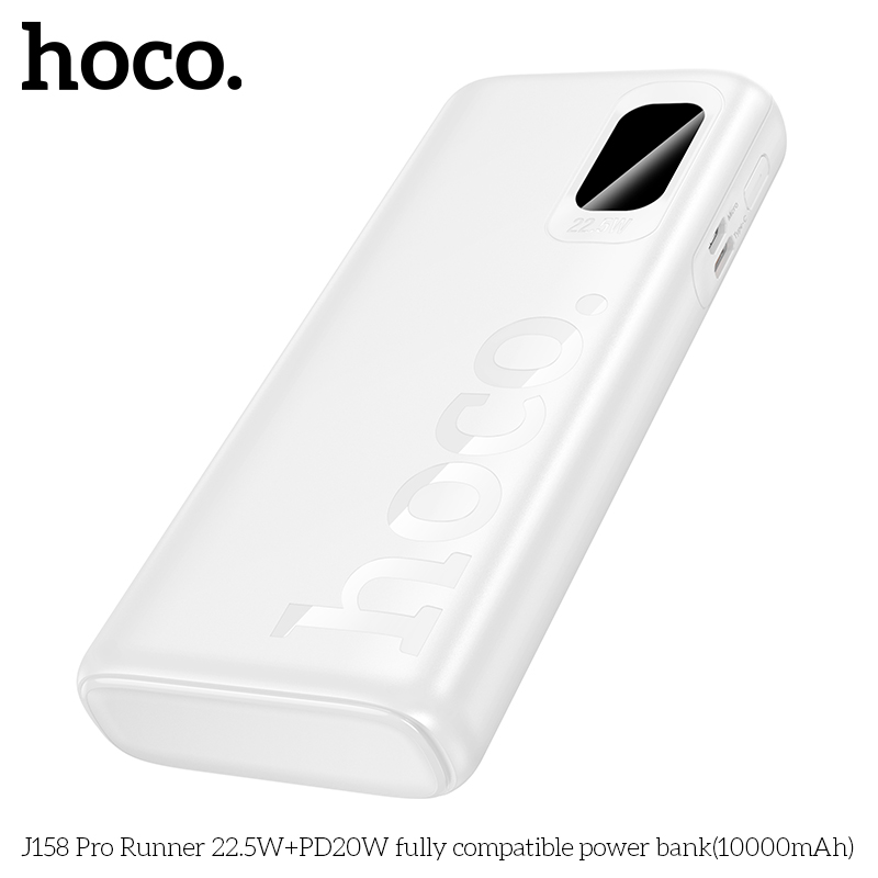 Sạc dự phòng Hoco J158 Pro 10.000mah Led 22,5w+PD20w - Hãng