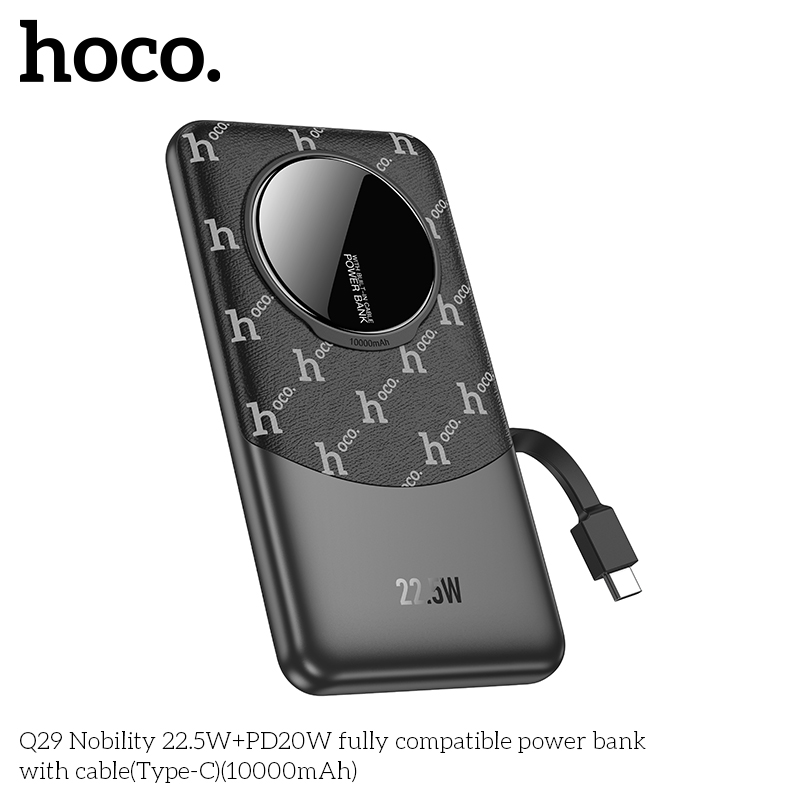 Sạc dự phòng Hoco Q29 22,5W 10.000mah cáp TypeC