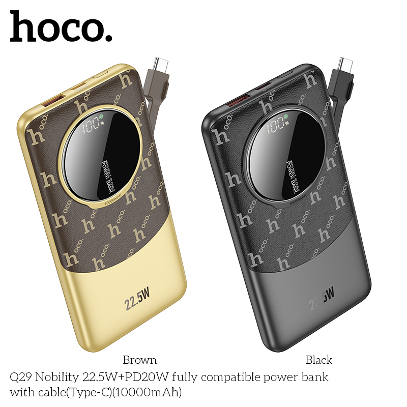 Sạc dự phòng Hoco Q29 22,5W 10.000mah cáp TypeC