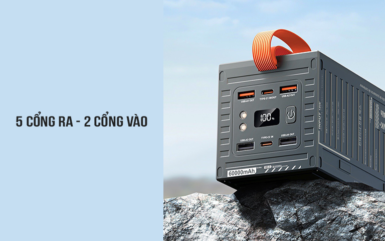 Sạc dự phòng Nhanh 22.5W Remax RPP-609 60.000mAh