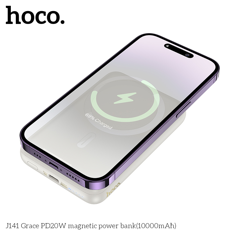 Sạc dự phòng Magnetic Hoco J141 10.000 PD20w
