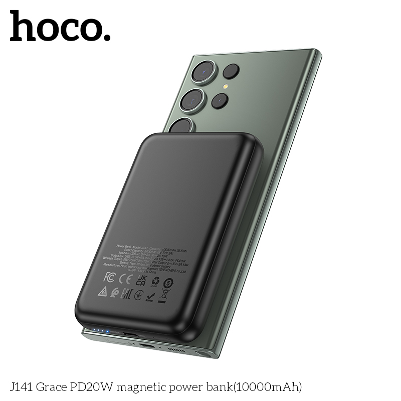 Sạc dự phòng Magnetic Hoco J141 10.000 PD20w