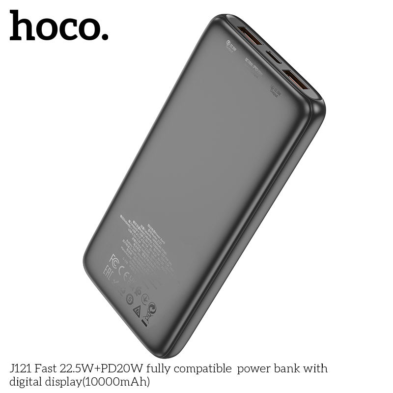 Sạc dự phòng Hoco J121 10.000mah sạc nhanh 22,5w+ps20w - Hãng