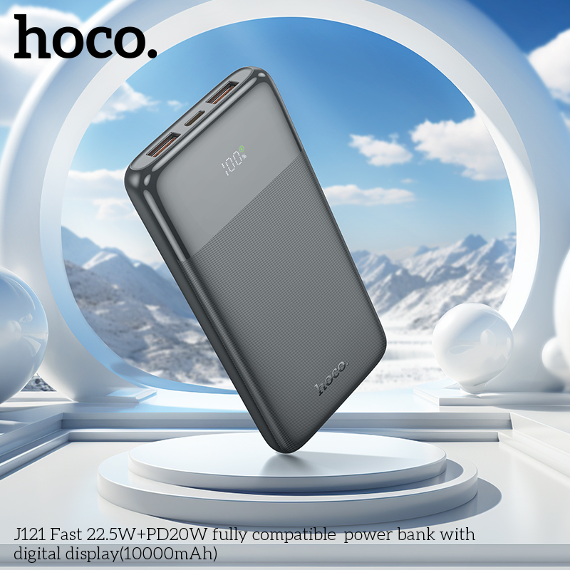 Sạc dự phòng Hoco J121 10.000mah sạc nhanh 22,5w+ps20w - Hãng