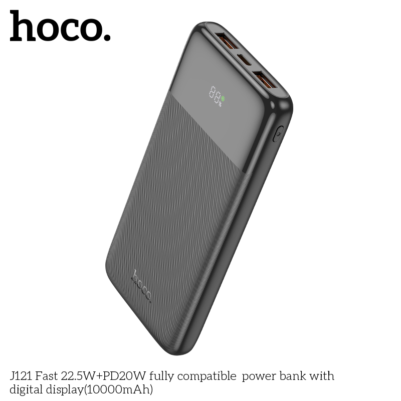 Sạc dự phòng Hoco J121 10.000mah sạc nhanh 22,5w+ps20w - Hãng