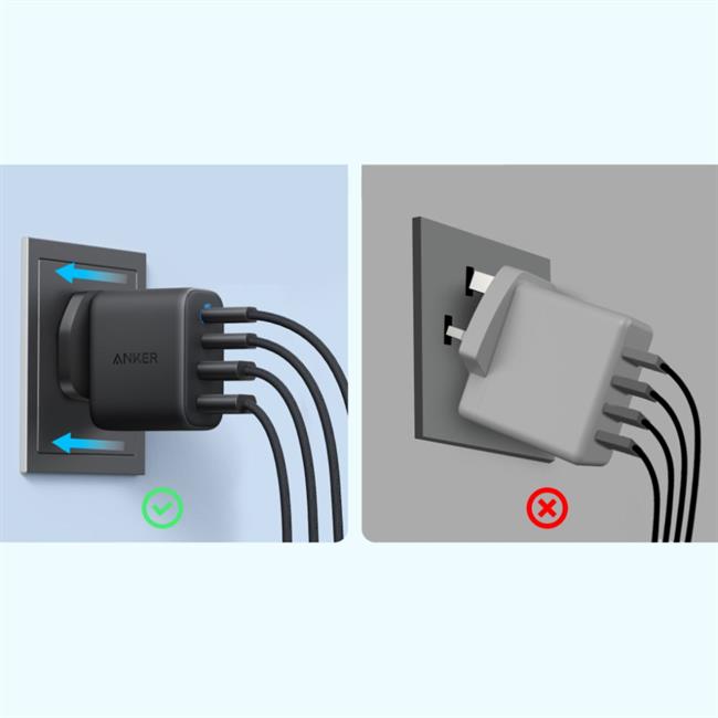 Cốc sạc 4 cổng Anker Zolo 2C2A 50W_A121E