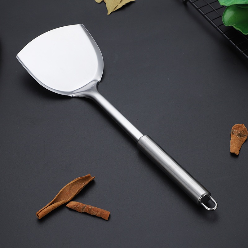 Sạn/Xẻng (Đặc) Chiên Xào Đảo Đa Năng INOX 8×33cm