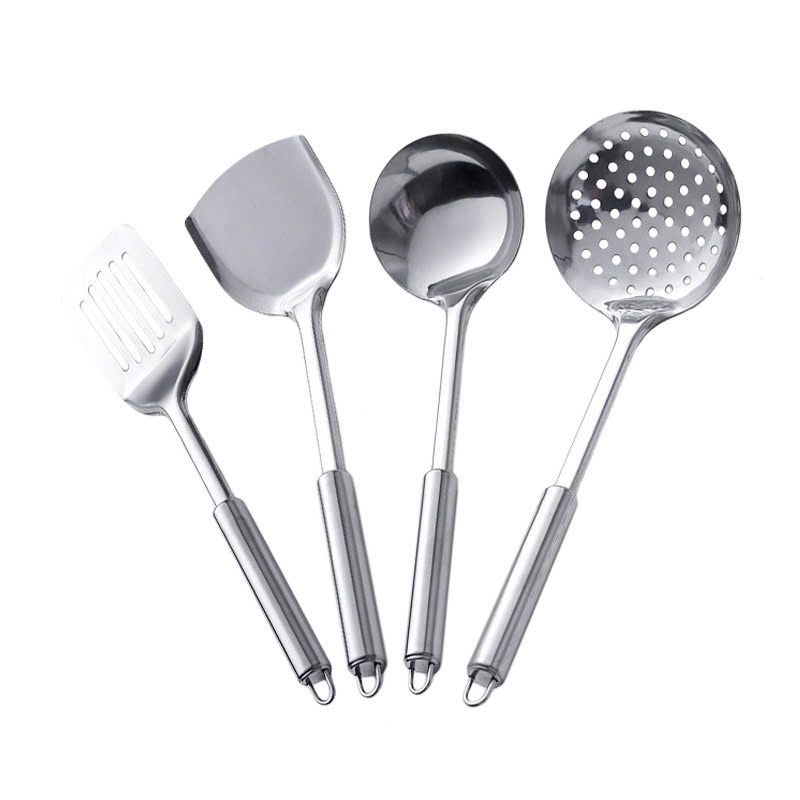 Sạn/Xẻng (Đặc) Chiên Xào Đảo Đa Năng INOX 8×33cm