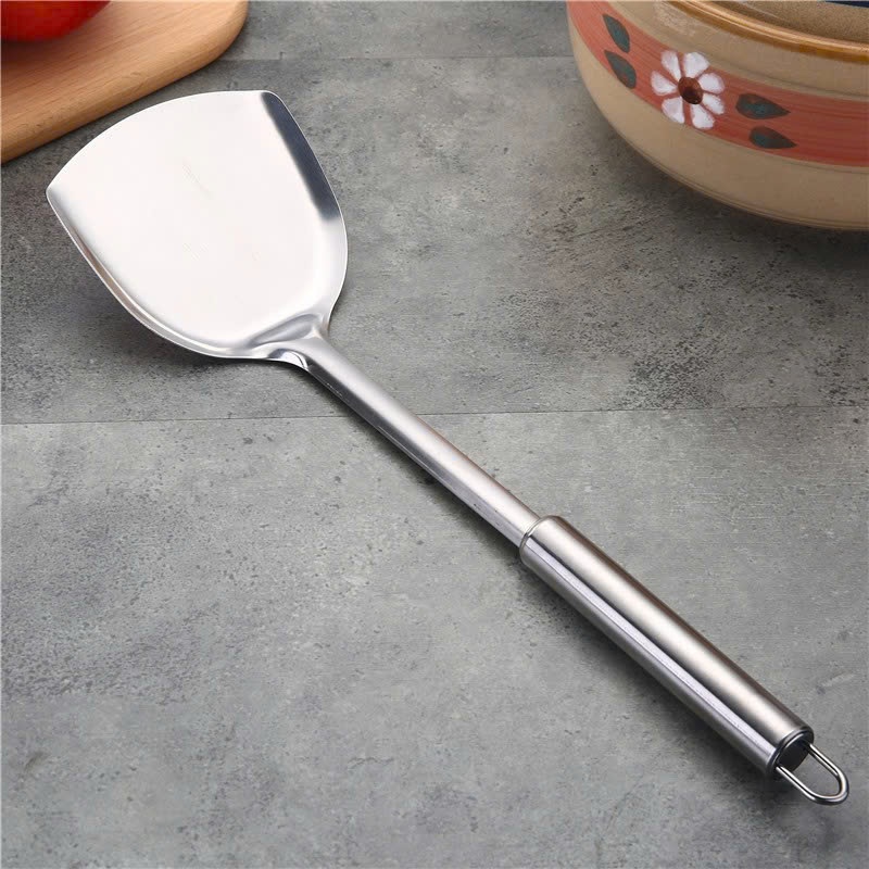 Sạn/Xẻng (Đặc) Chiên Xào Đảo Đa Năng INOX 8×33cm