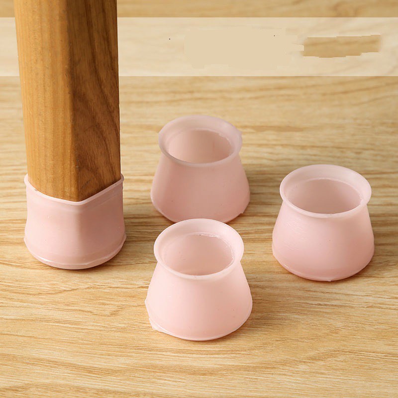 Set 10 Bọc Chân Bàn Ghế Silicon Chống Trơn Trượt (Nhiều Màu).