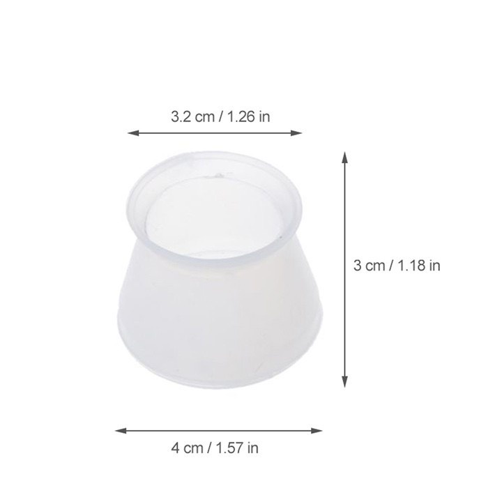 Set 10 Bọc Chân Bàn Ghế Silicon Chống Trơn Trượt (Nhiều Màu).