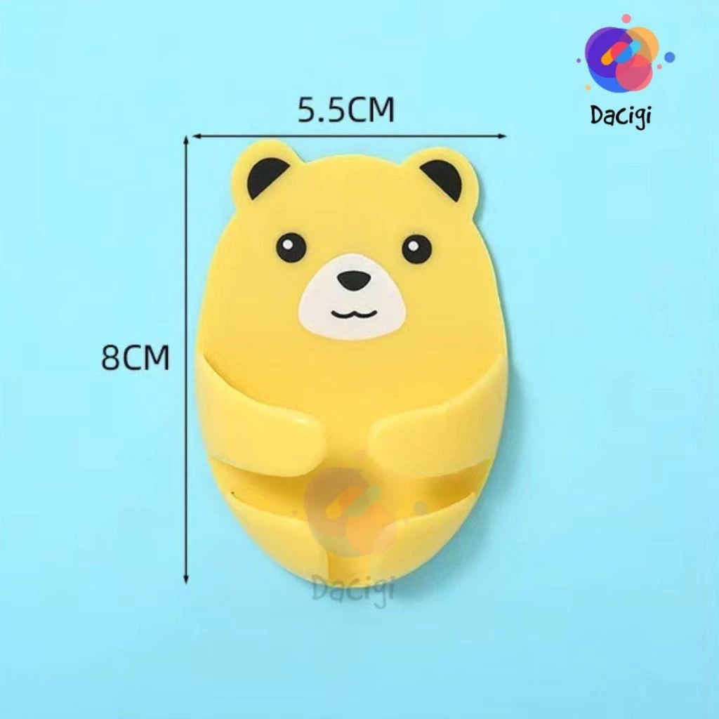 Kệ Giá đỡ ổ Cắm Phích Hình Gấu Dán Tường-10 cái