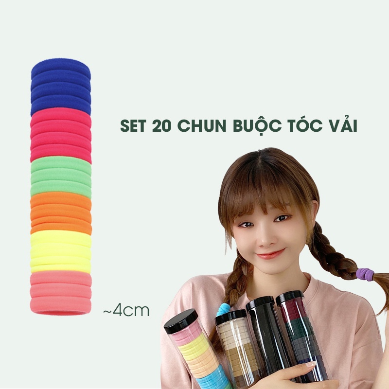 Sét 20 Dây Cột Tóc Hàn Quốc July