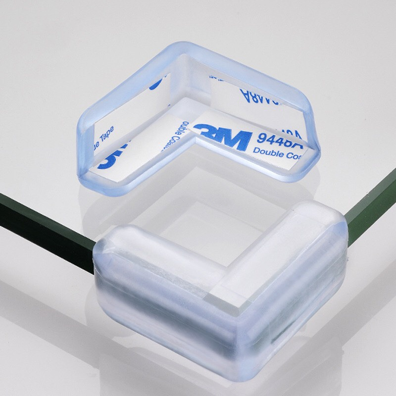 Miếng Bịt Góc Cạnh Bàn Silicon Chữ L 4 cái