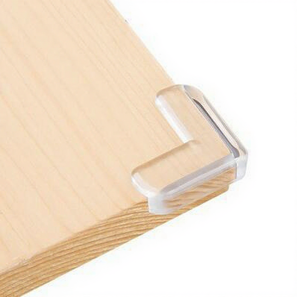 Miếng Bịt Góc Cạnh Bàn Silicon Chữ L 4 cái