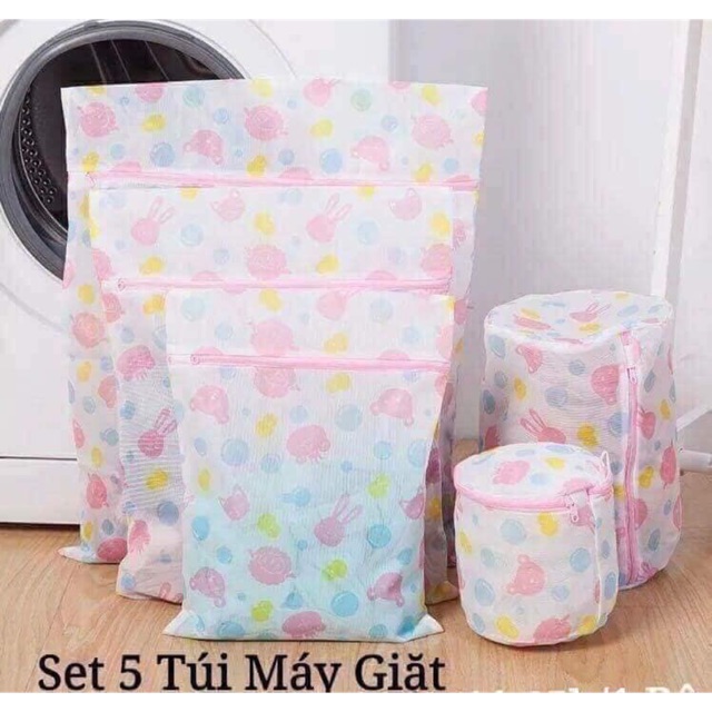Chiếc Túi Lưới Giặt đồ Hình Hoa 5 cái