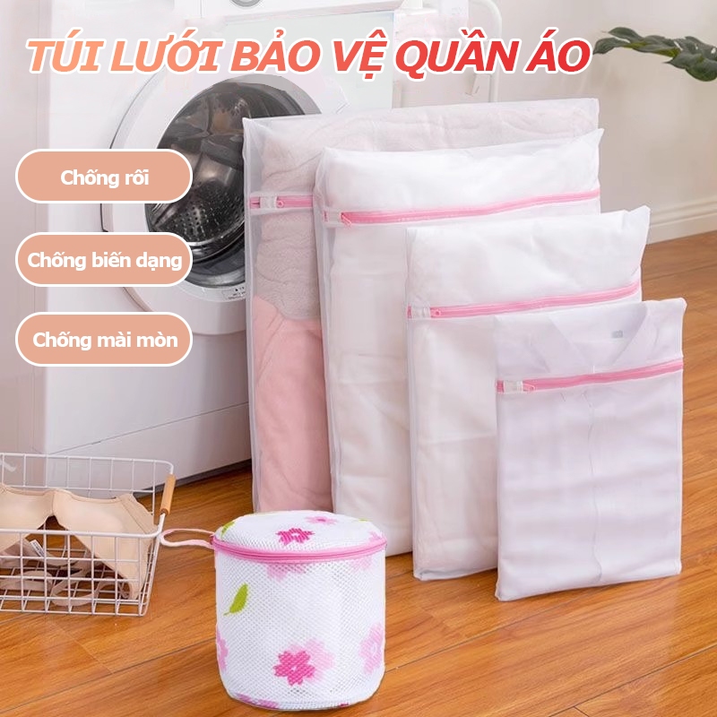 Chiếc Túi Lưới Giặt đồ Hình Hoa 5 cái