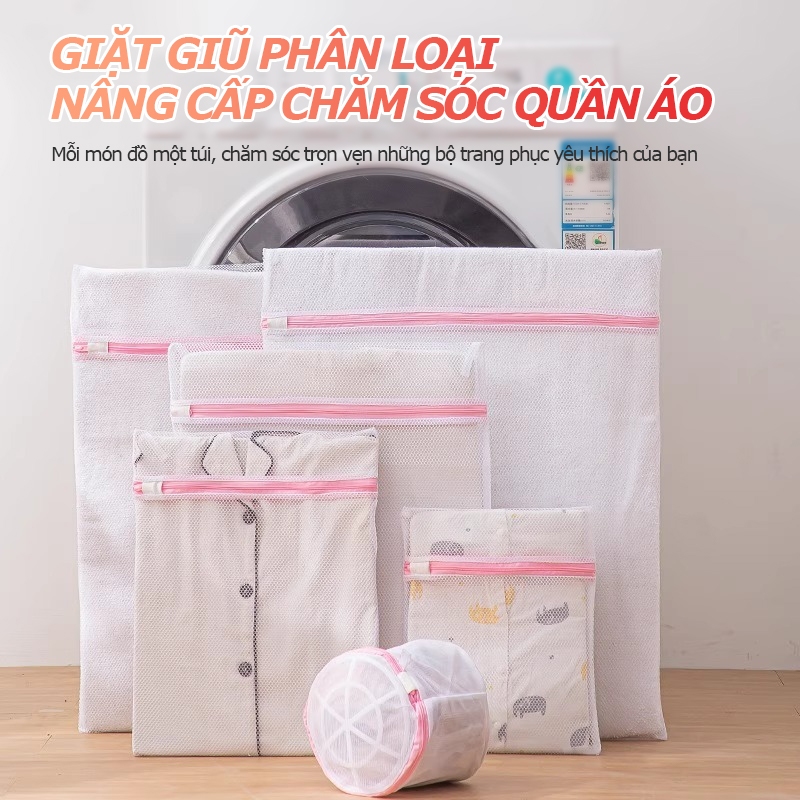 Chiếc Túi Lưới Giặt đồ Hình Hoa 5 cái