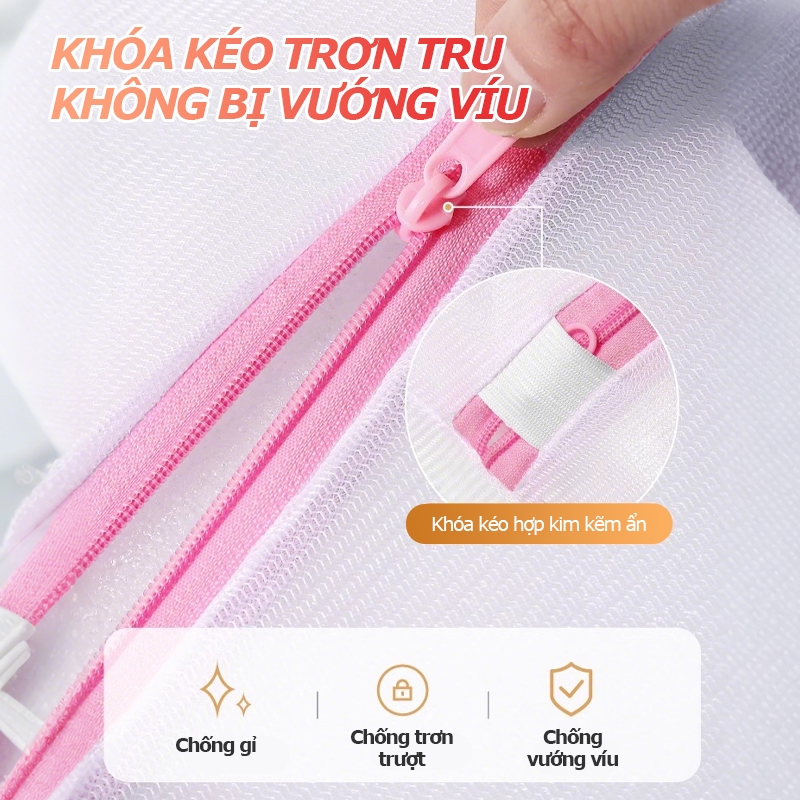Chiếc Túi Lưới Giặt đồ Hình Hoa 5 cái