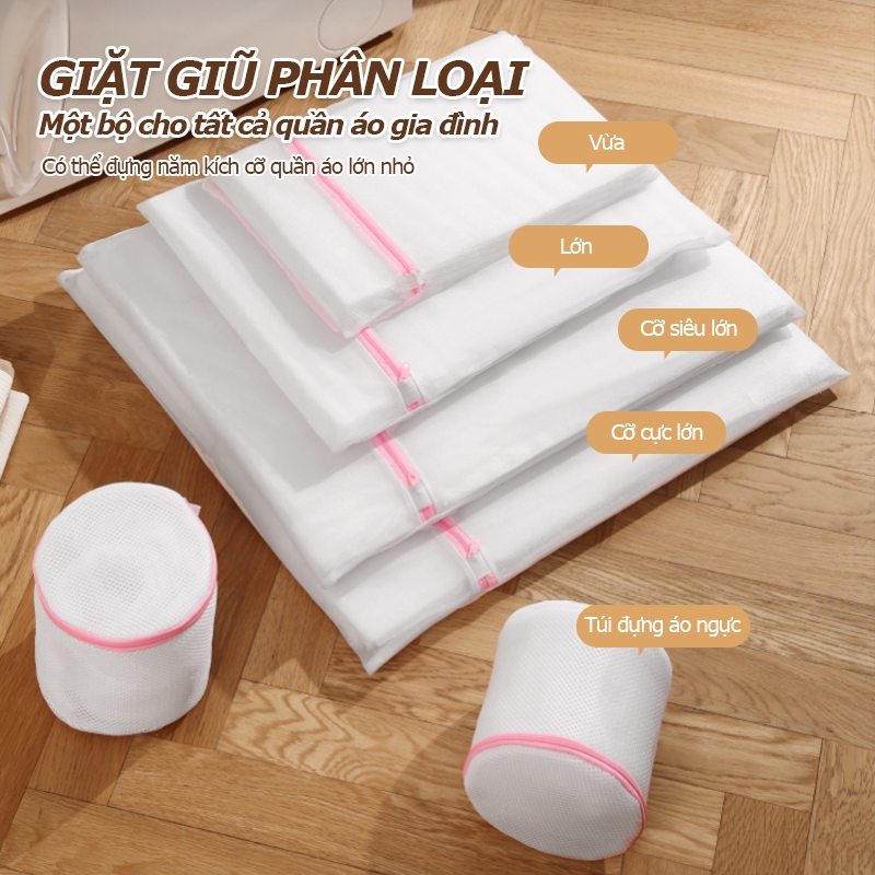 Chiếc Túi Lưới Giặt đồ Hình Hoa 5 cái