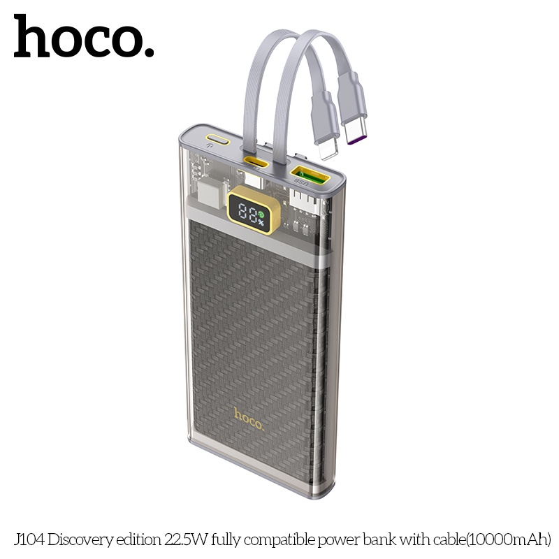 Sạc dự phòng Hoco J104 trong suốt 10.000mah