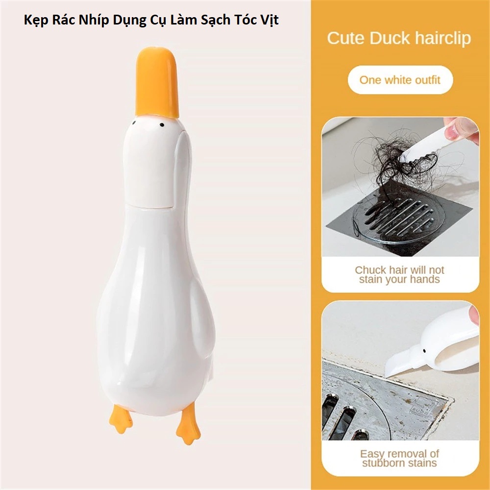 Kẹp Rác Nhíp Dụng Cụ Làm Sạch Tóc Vịt
