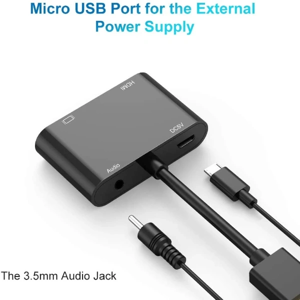 Cáp chuyển HDMI ra VGA + HDMI + AV