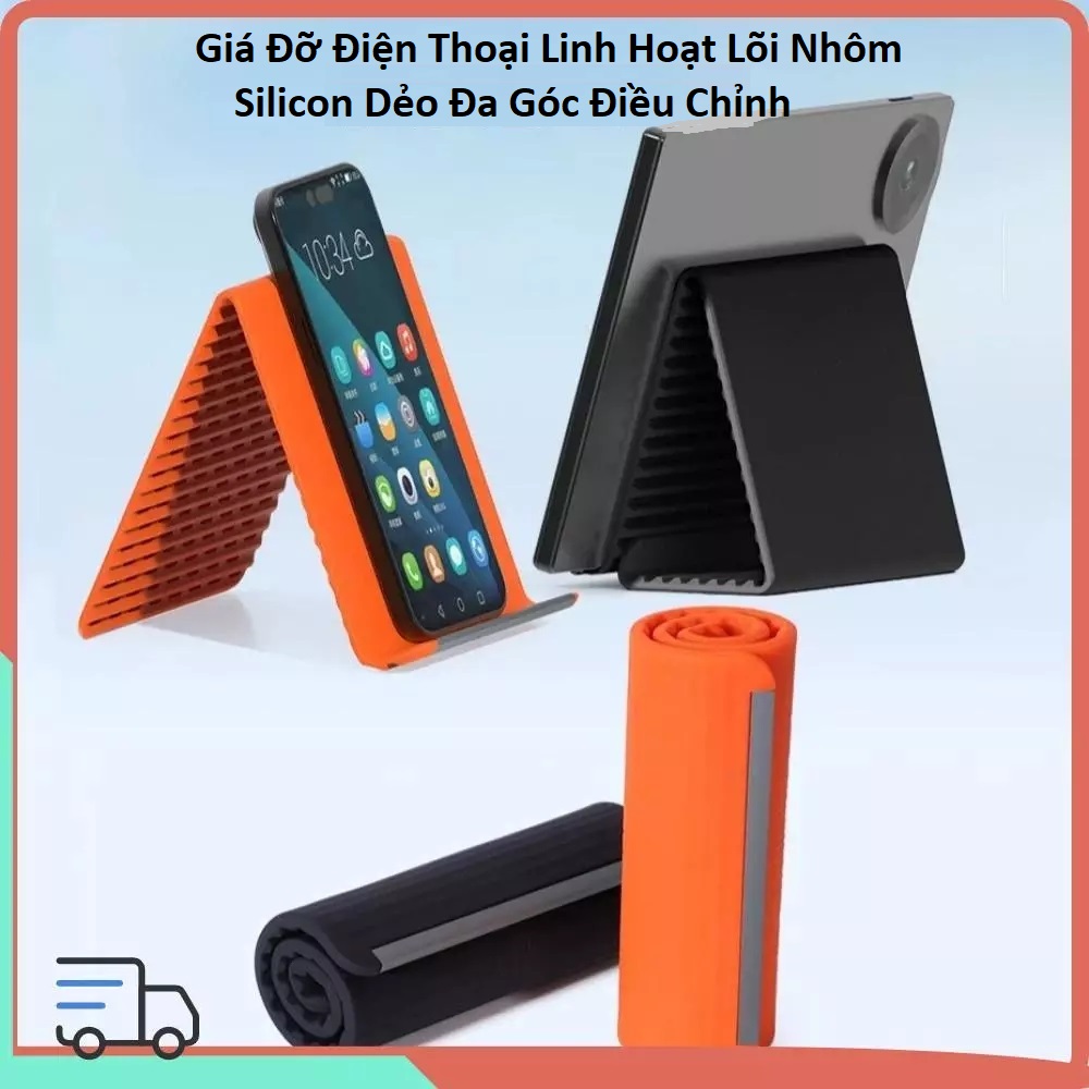 Kệ Điện Thoại Linh Hoạt Lõi Nhôm Silicon Dẻo Đa năng