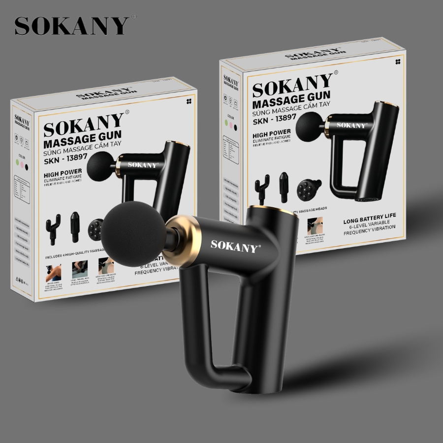 Máy Massage Cầm tay 4 Đầu SOKANY/ ALIZZ 13897