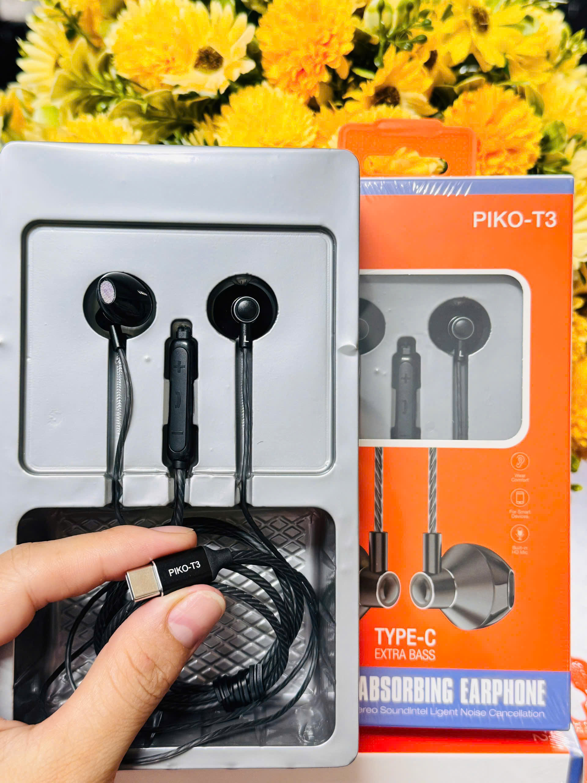Tai nghe dây đầu TypeC Piko T3