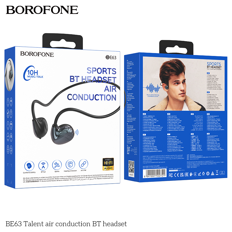 Tai nghe thể thao Borofone BE63 10h