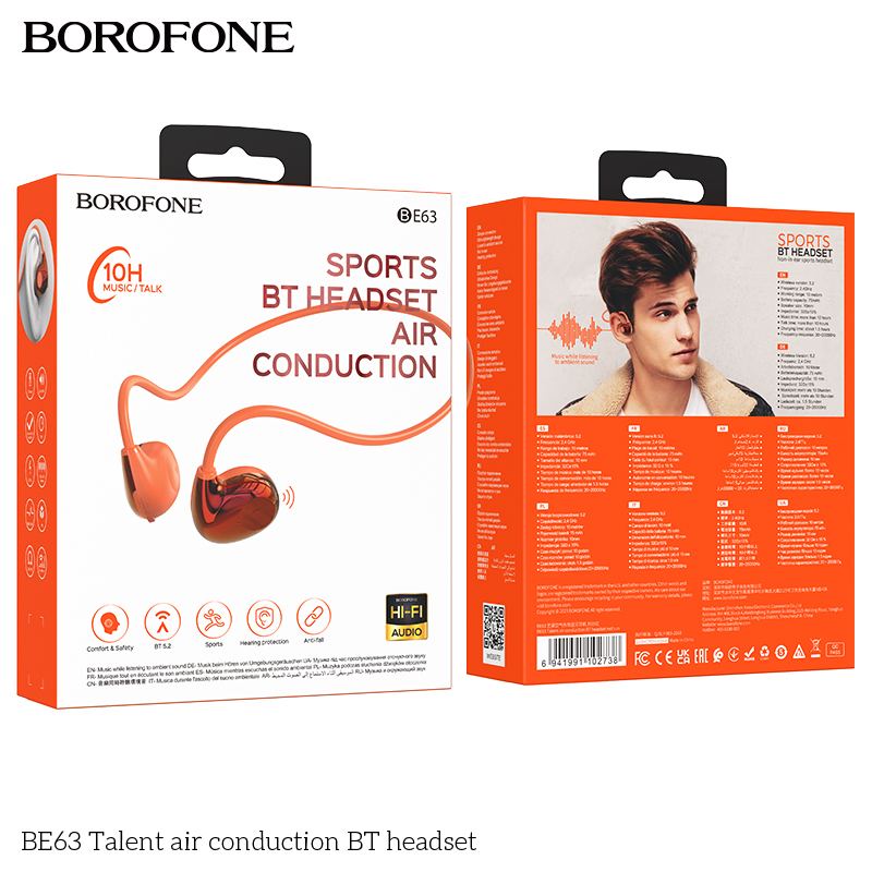 Tai nghe thể thao Borofone BE63 10h