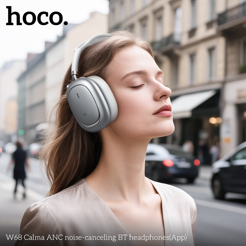 Tai nghe chụp tai bluetooth Hoco W68 ANC (APP)