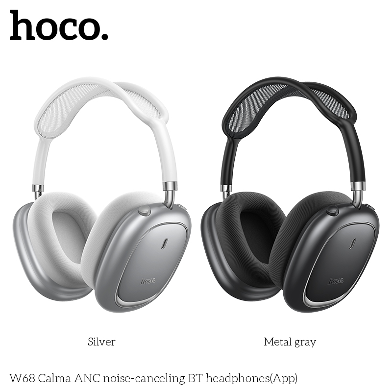 Tai nghe chụp tai bluetooth Hoco W68 ANC (APP)